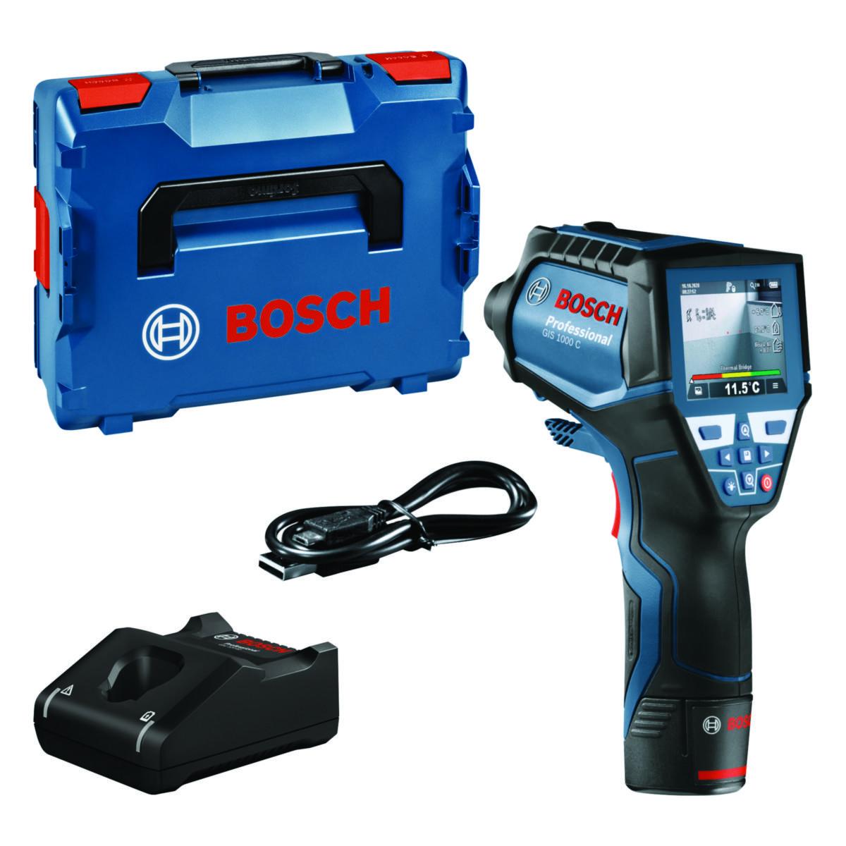 Punktmåler Bosch GIS 1000 C L-Boxx 10,8v + lader - Punktmåler GTC 1000 C Bosch Quickstart L-BOXX 136