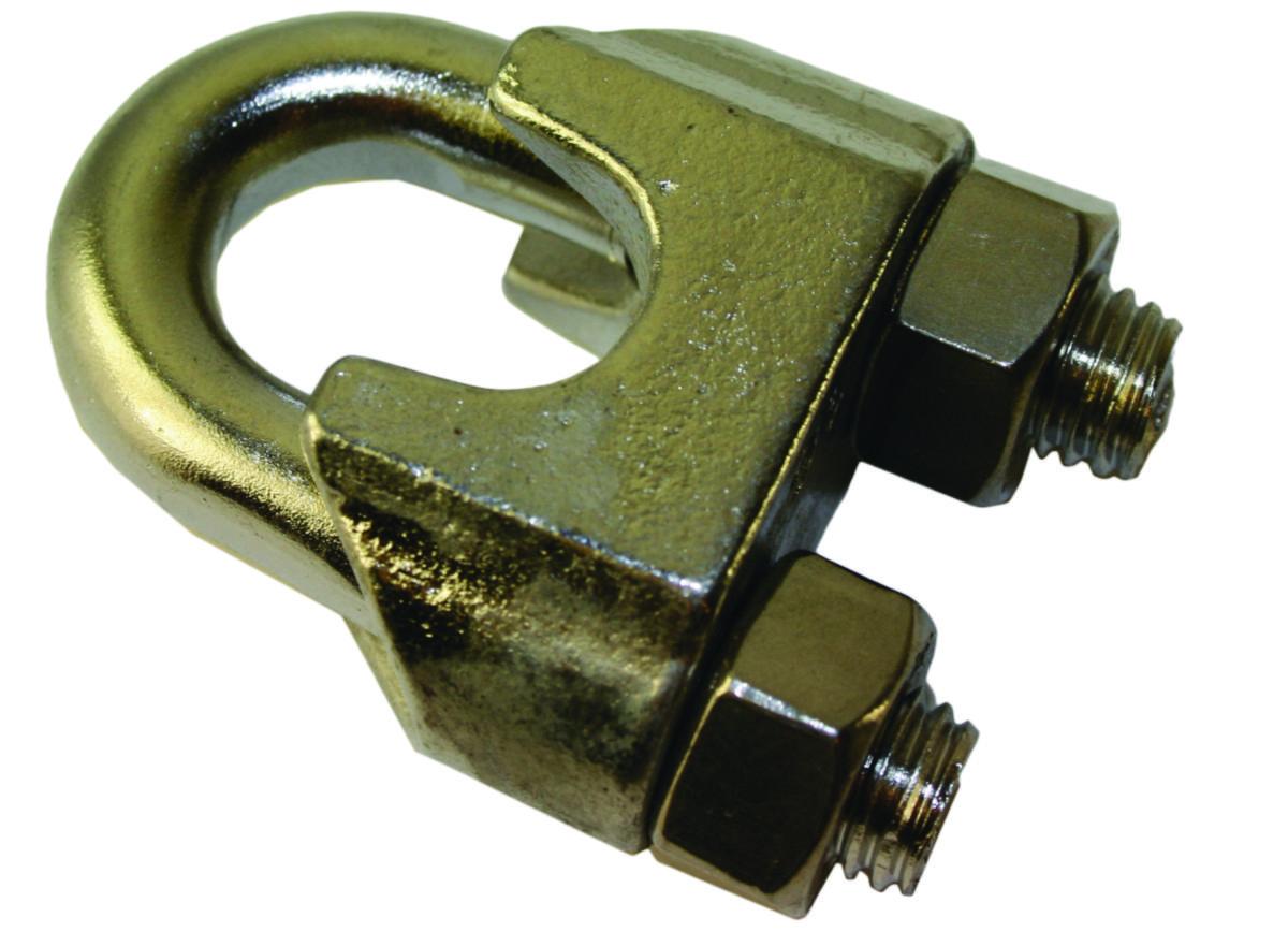 Wireklemme u-bolt, Rustfritt AISI 316 - Wireklemme U-bolt RF syrefast John Dahle 2mm AISI 316