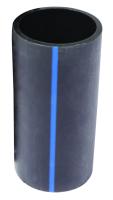 Trykkrør PE 100 RC+, lengder á 12 m. m/blå stripe, Hallingplast