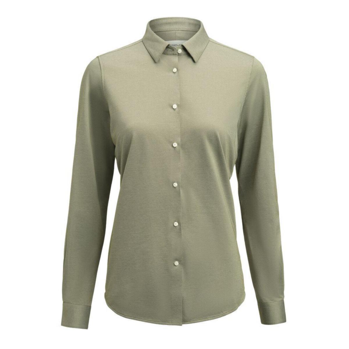 Skjorte dame J.H&F YB57 King Knit Contemporary - Skjorte dame J.H&F YB57 King Knit Contemporary grø str 2XL