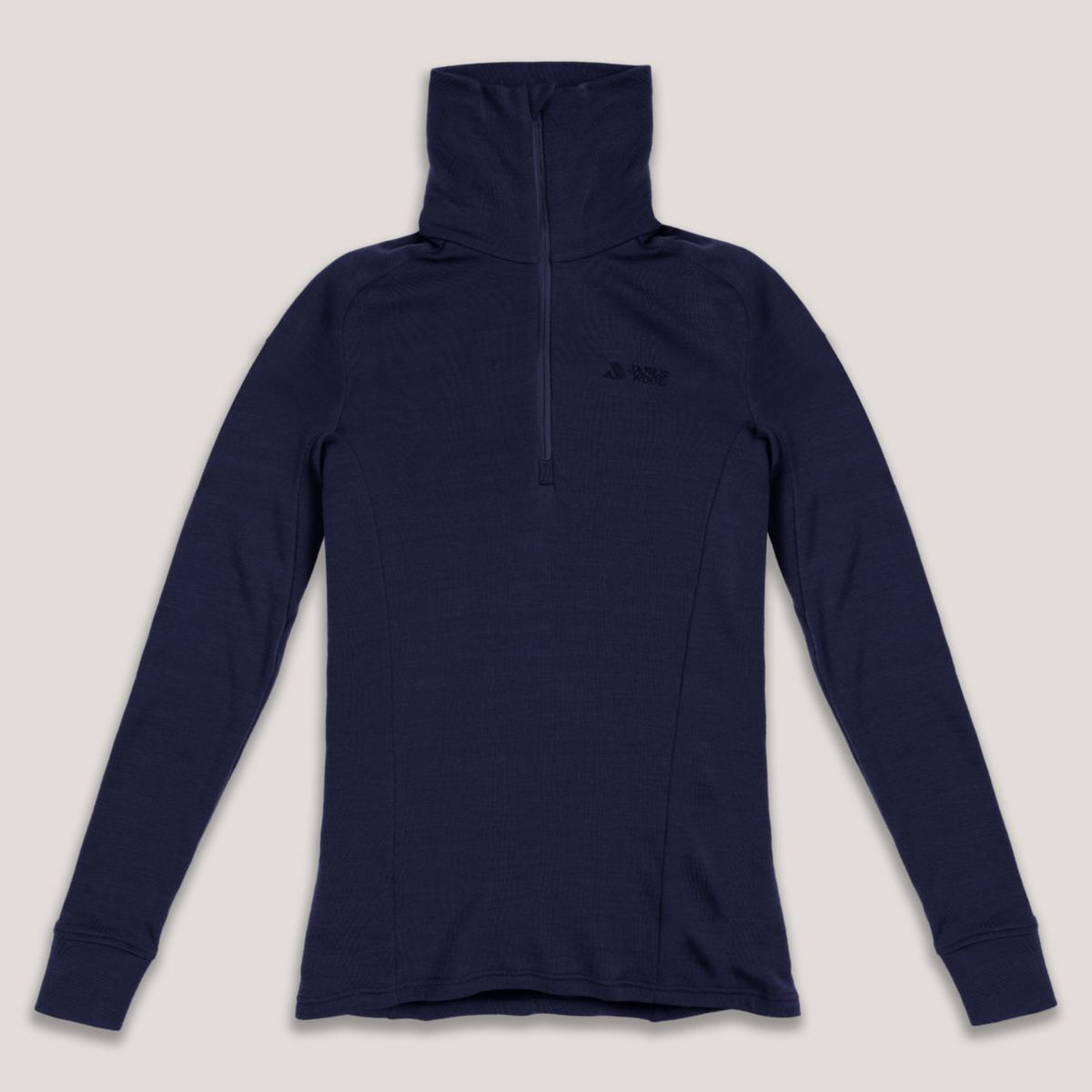 Undertrøye polo dame Janus AirWool® 260 - Undertrøye polo dame Janus AirWool 260 marine str XS