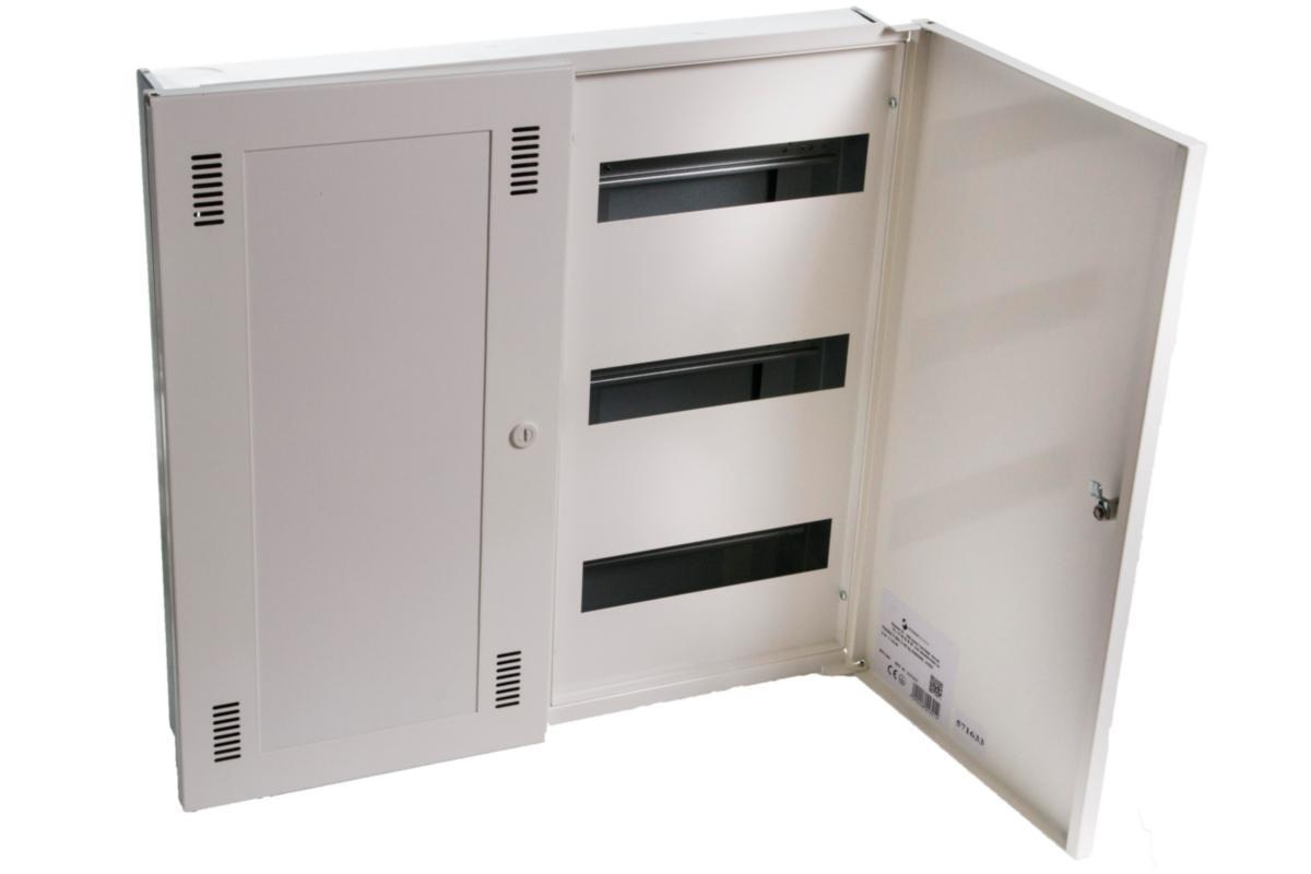 Automatskap Flexiboks Stansefabrikken innfelt 3 rad m/svakstrømfelt - Flexibox innf 3 rad+sv.str