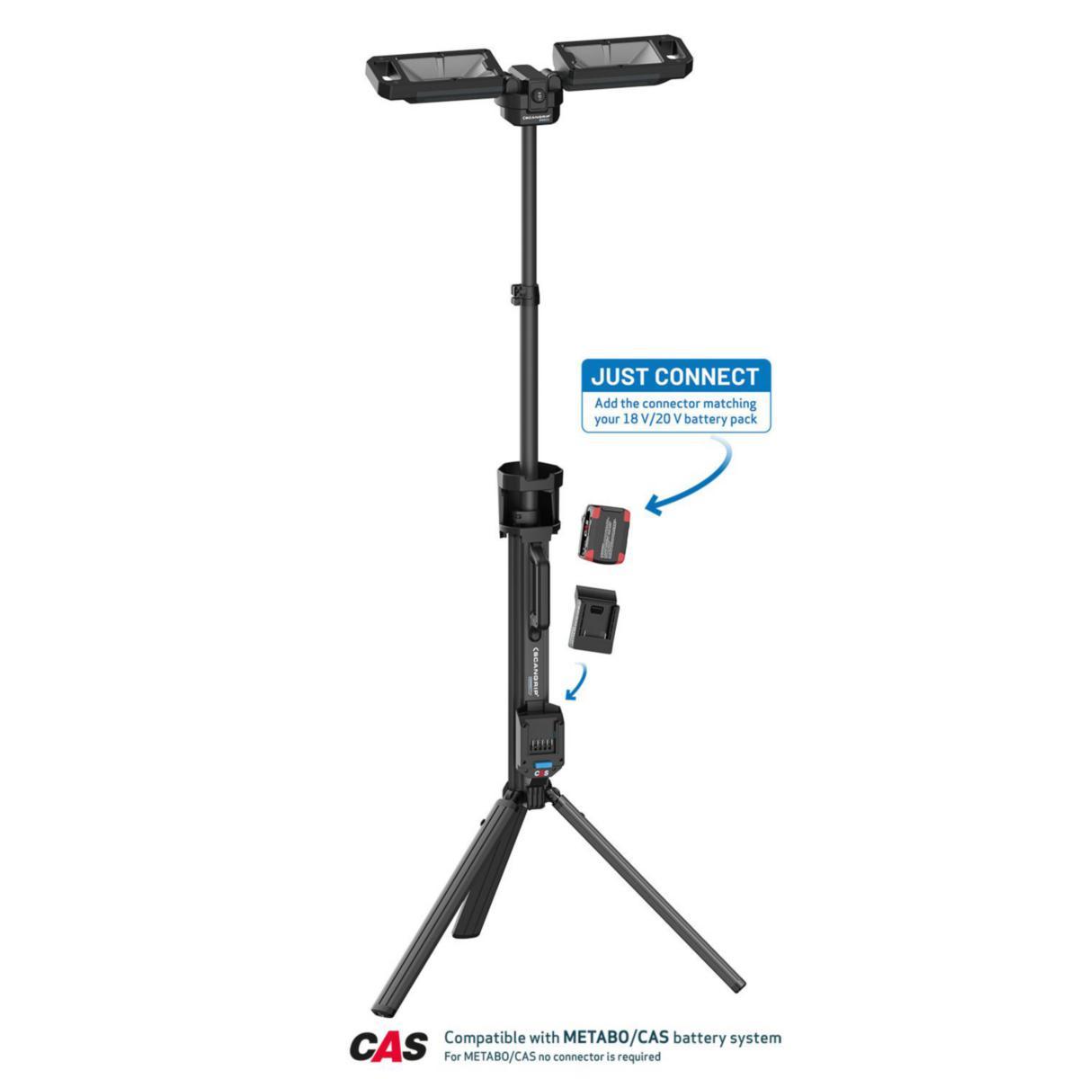 Lyskaster Hultafors Tower & Connect - Arbeidslampe Tower 8 Connect 8000 lumen