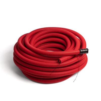 110/94 mm DV rød kabelrør m/ trekketråd kveil a 25 mtr.
