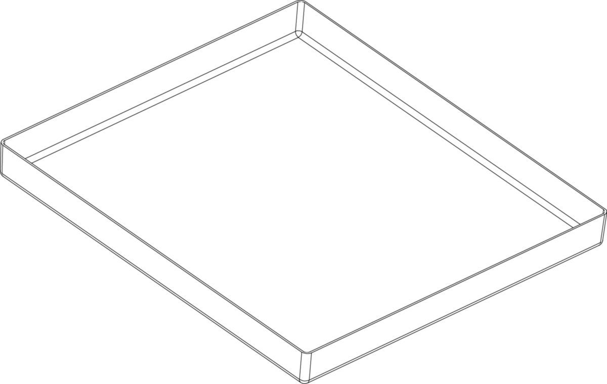 SPS Spillbakke for Saga 2.0, Oso - SPS Spillbakke for Saga 2.0 støpeplast 665x595x60 mm