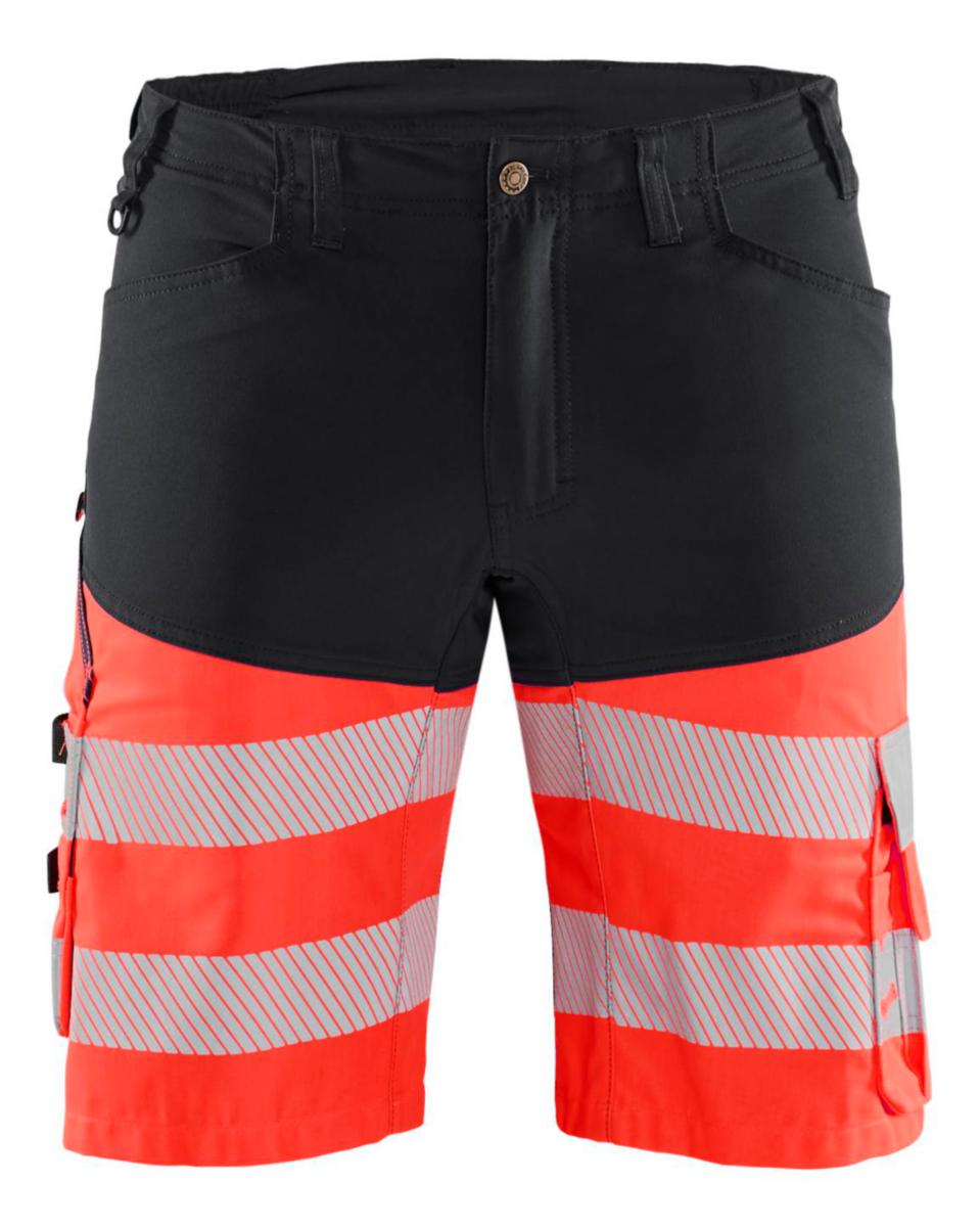Serviceshorts Blåkläder 1541 HiVis kl.1 - Serviceshorts Blåkläder 1541 HiVis kl.1 rød/svart str C50