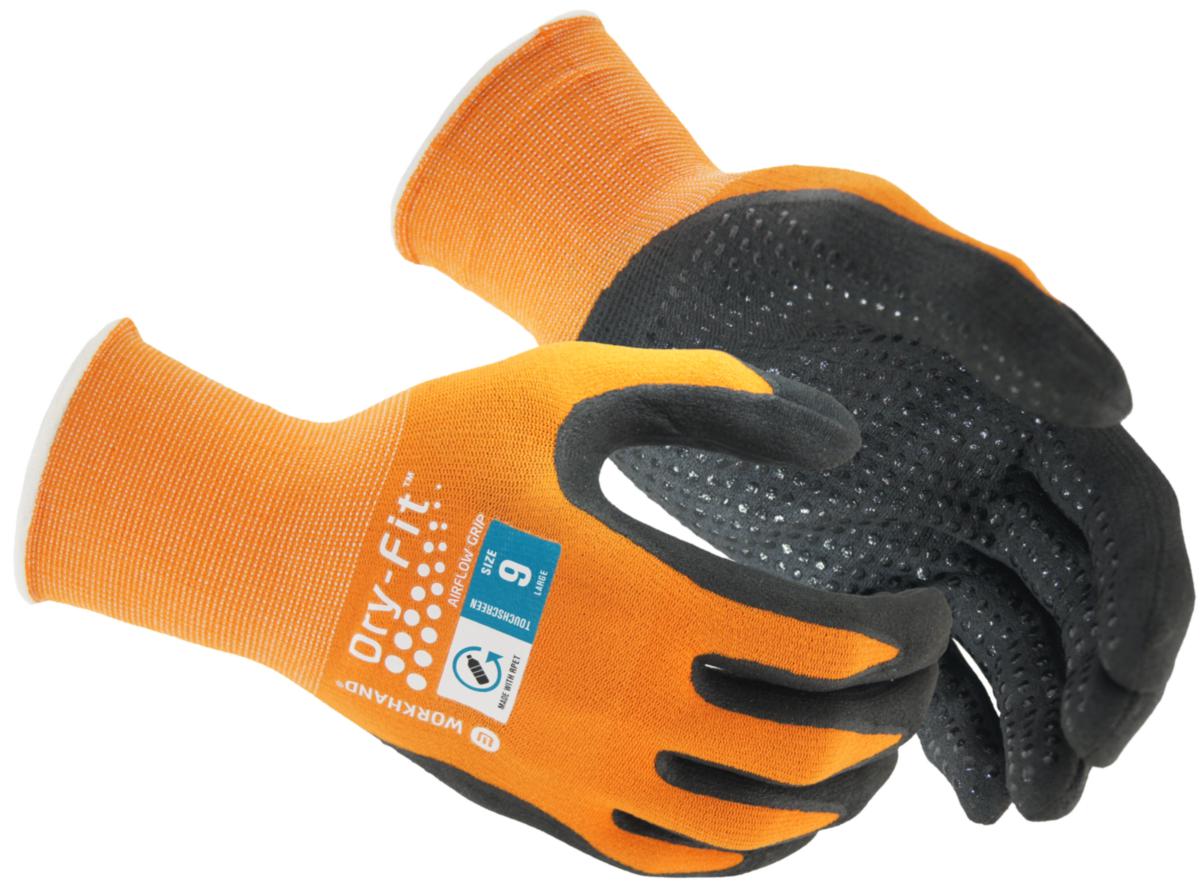 Monteringshanske Workhand® Dry-Fit® AirFlow™ Grip - Monteringshanske Workhand Dry-Fit Airflow Grip str 10
