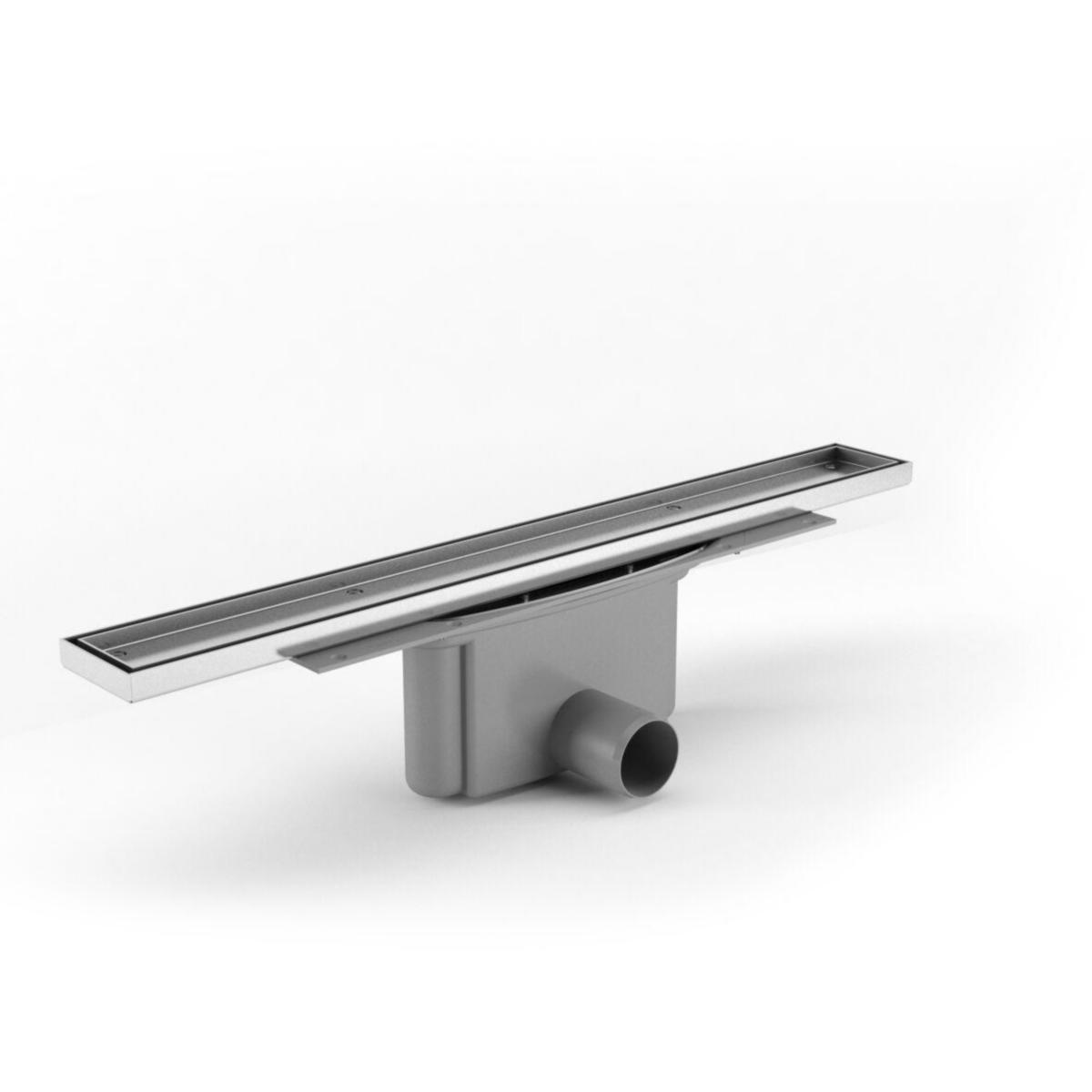 Sluk med sideutløp Purus Line Tile - Ø50 - Purus line tile sluk sideutløp 50 mm x 800 mm