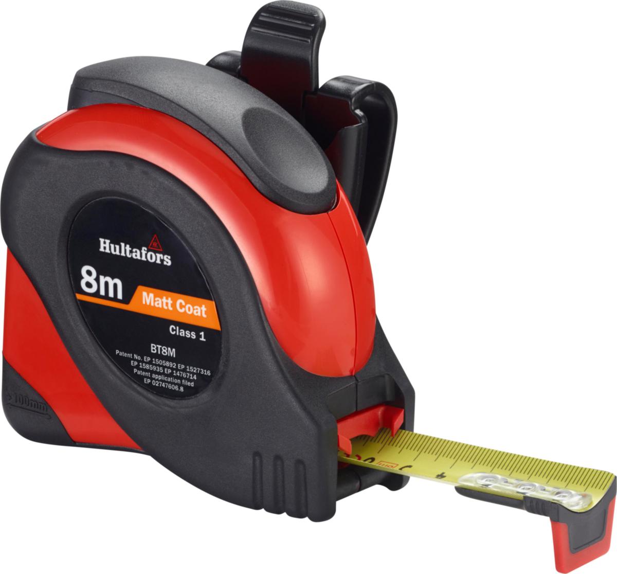 Målebånd BT Hultafors - Målebånd Stål BT 8M Hultafors 8mX25mm kl.1