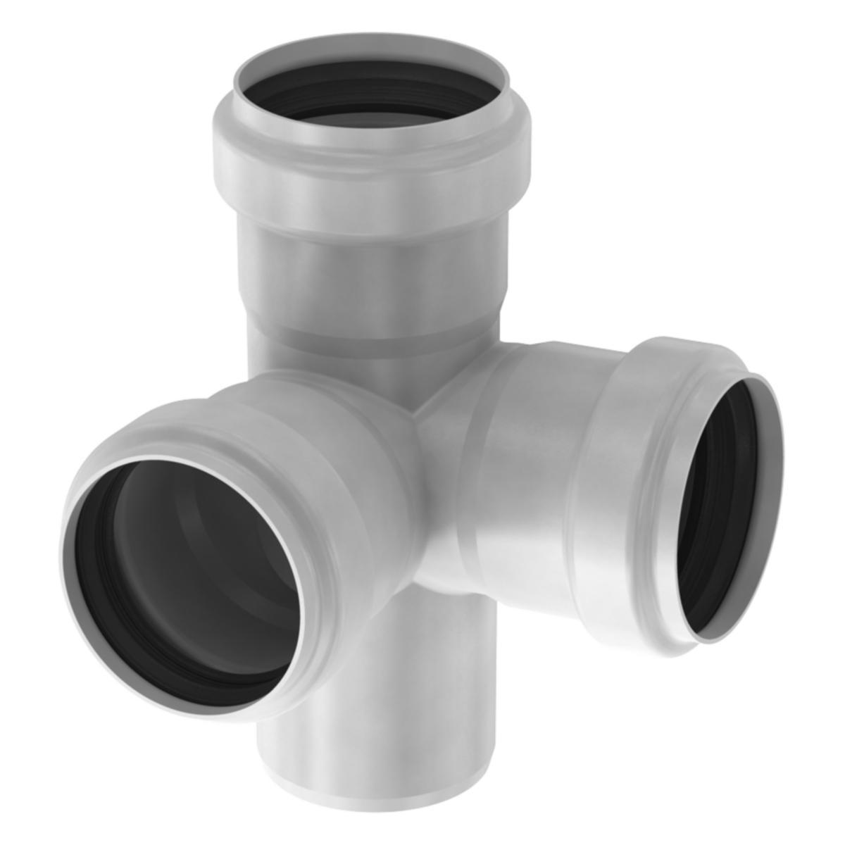 Hjørne grenrør 87,5° dobbelt, AISI 316, EN1.4404, Acopipe - 75 mm x 87.5° ACO Pipe grenrør Hjørne Dobbelt. AISI 316