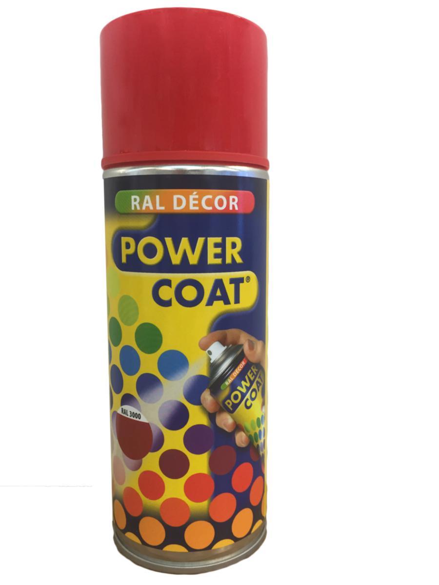 Spraylakk Power Coat Decor - Decorspray Ral 3000 Power Coat 400ml flammerød