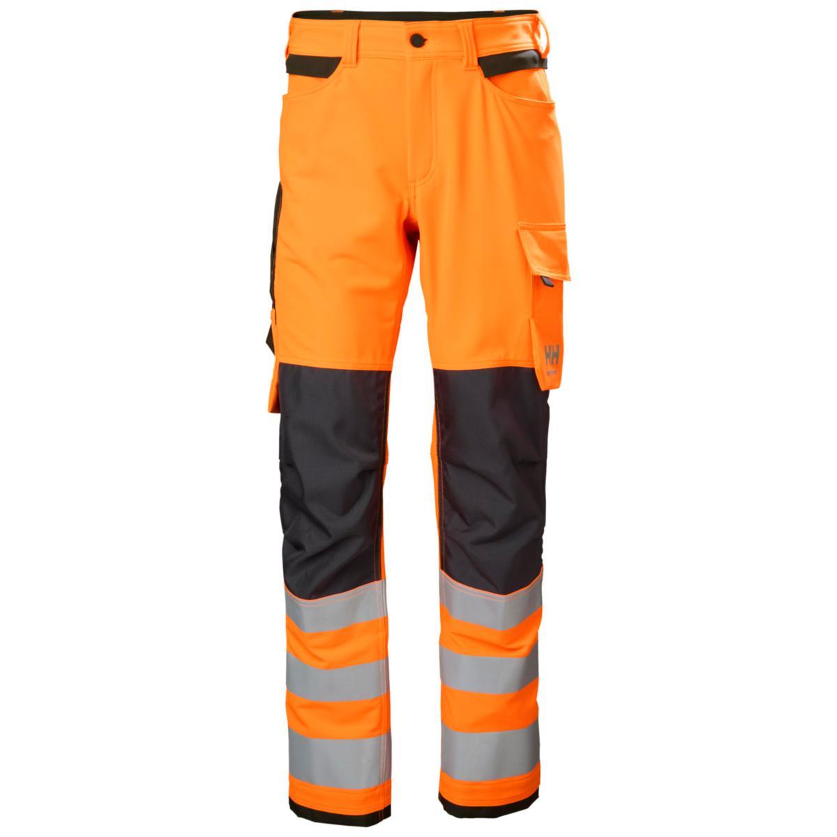 Håndverksbukse HH Alna 4X CNCT HiVis kl.2 - Håndverksbukse HH Alna 4X CNCT HiVis kl.2 ora/koksgrå D92