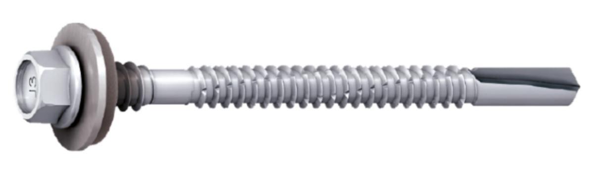 Elementskrue Ejot 5,5/6 A2 rustfri - Elementskrue 5,5/6,3X155 A2 rustfri E22 borkap 12mm 6kt