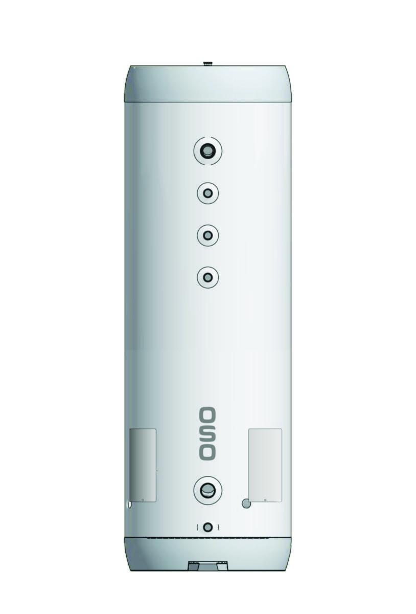 Varmtvannsbereder Maxi MS 15kW 2x7.5 -3x400V ,Oso - 300-15kW Oso Maxi stand. MS300 (2x7.5) - 3x400V ind.bereder