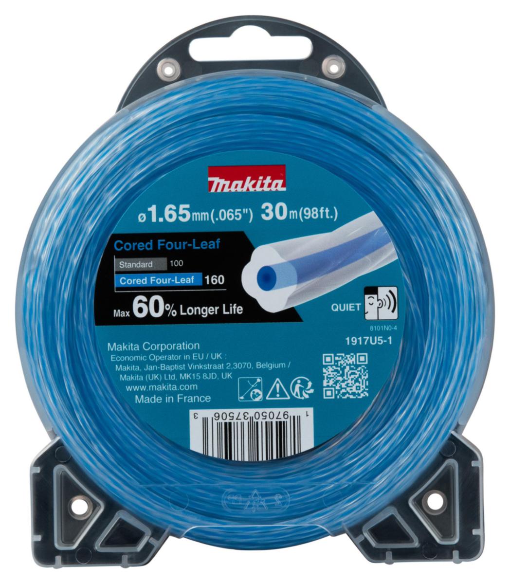 Trimmertråd Makita firkløver - Trimmertråd firkløver Makita 1,65mmx30m