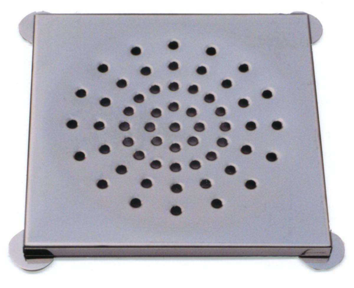 Firkantrister med firkantrammer, Metava - 200 x 200 x 11 mm rist m/ram. firkant. rustfri Nr 320