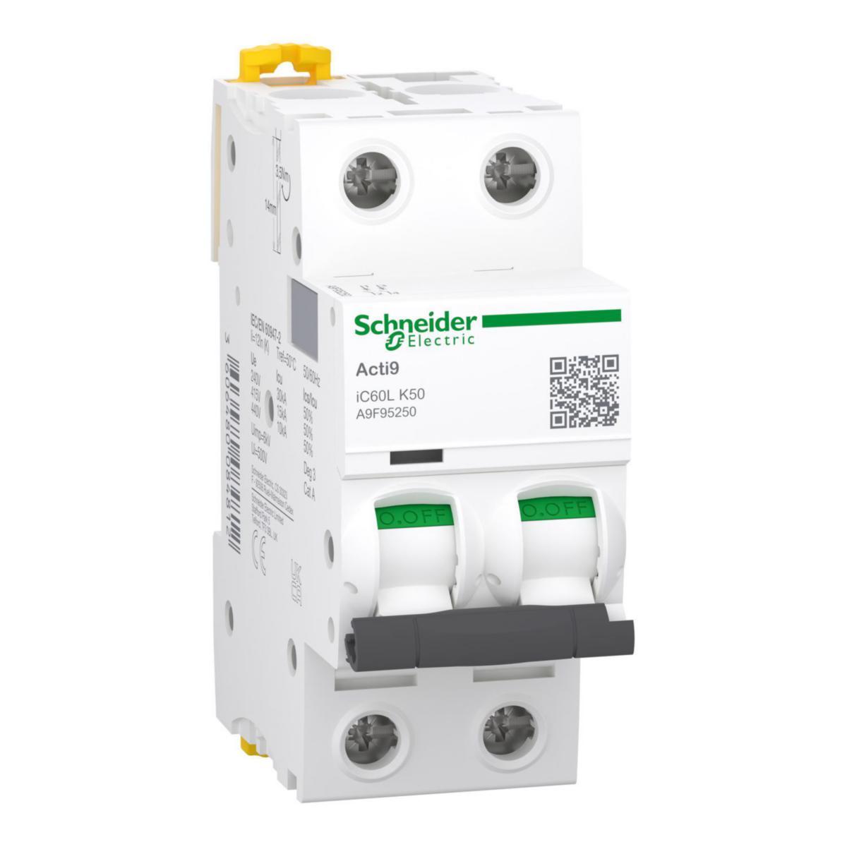 Automatsikring Acti 9 iC60L K - Aut.sikr iC60L 2P 50A/K