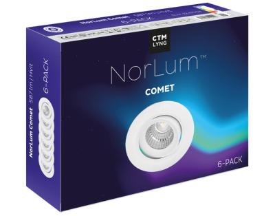 NorLum Comet Hvit 6-pack 