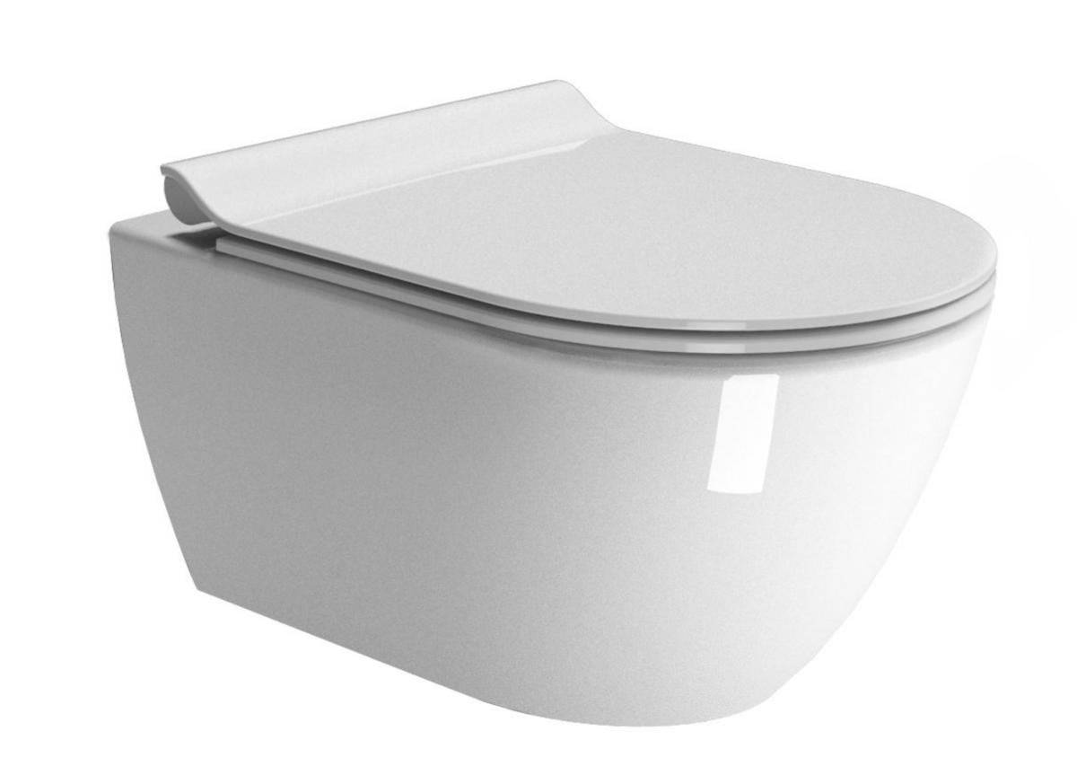 Veggskål Pura, GSI - GSI Pura veggmontert toalett m 550x360mm