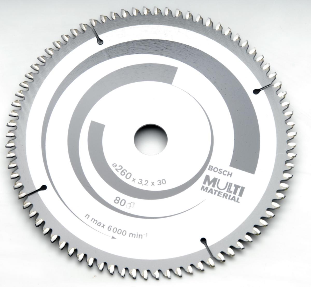 Sirkelsagblad Bosch Multi Material - Sirkelsagblad Multi Material Bosch Ø260X30X3.2mm. 80T