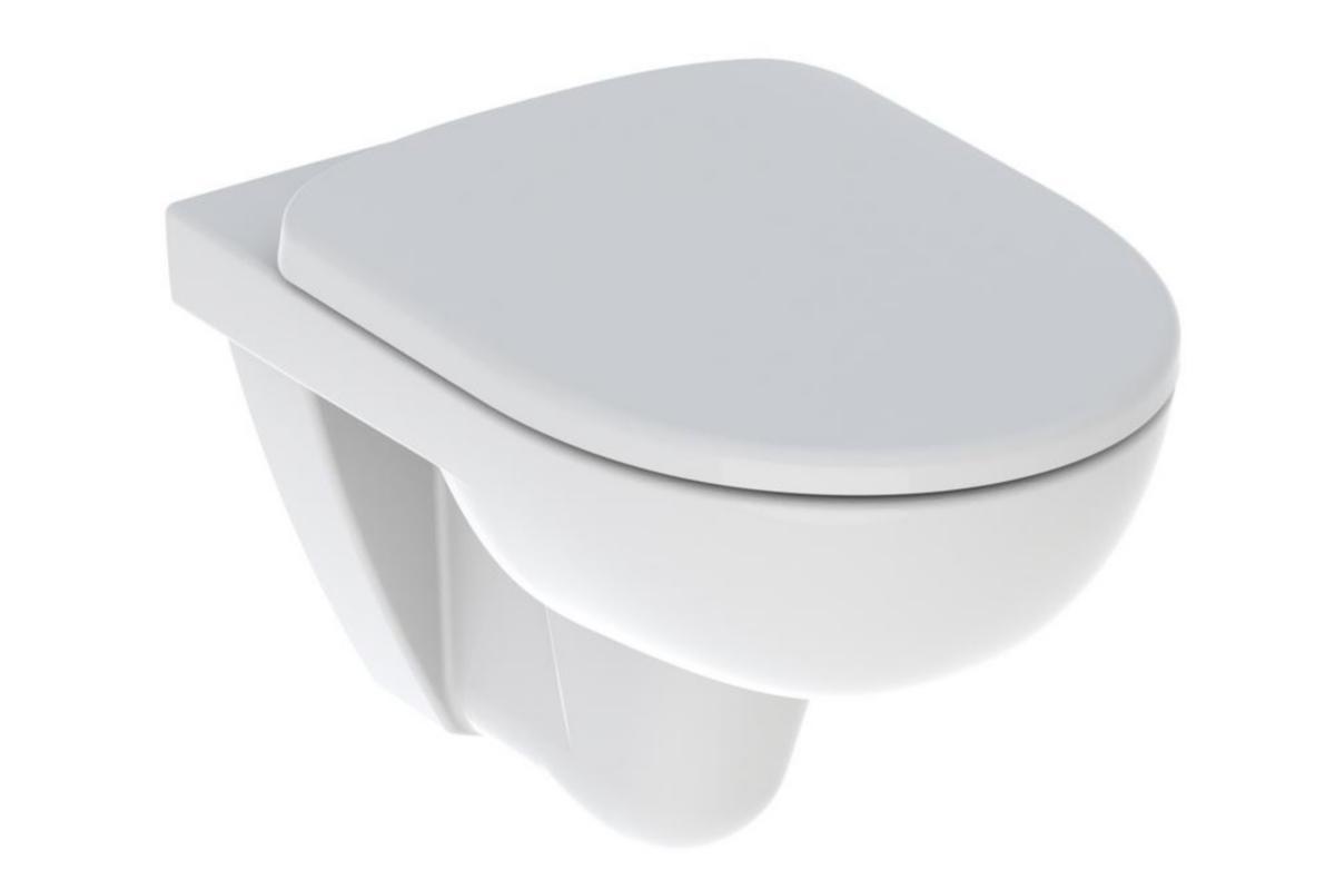 Veggskål Selnova sampakk med sete, Geberit - Geberit Selnova veggskål pakke Rimfree med sete SC/QR