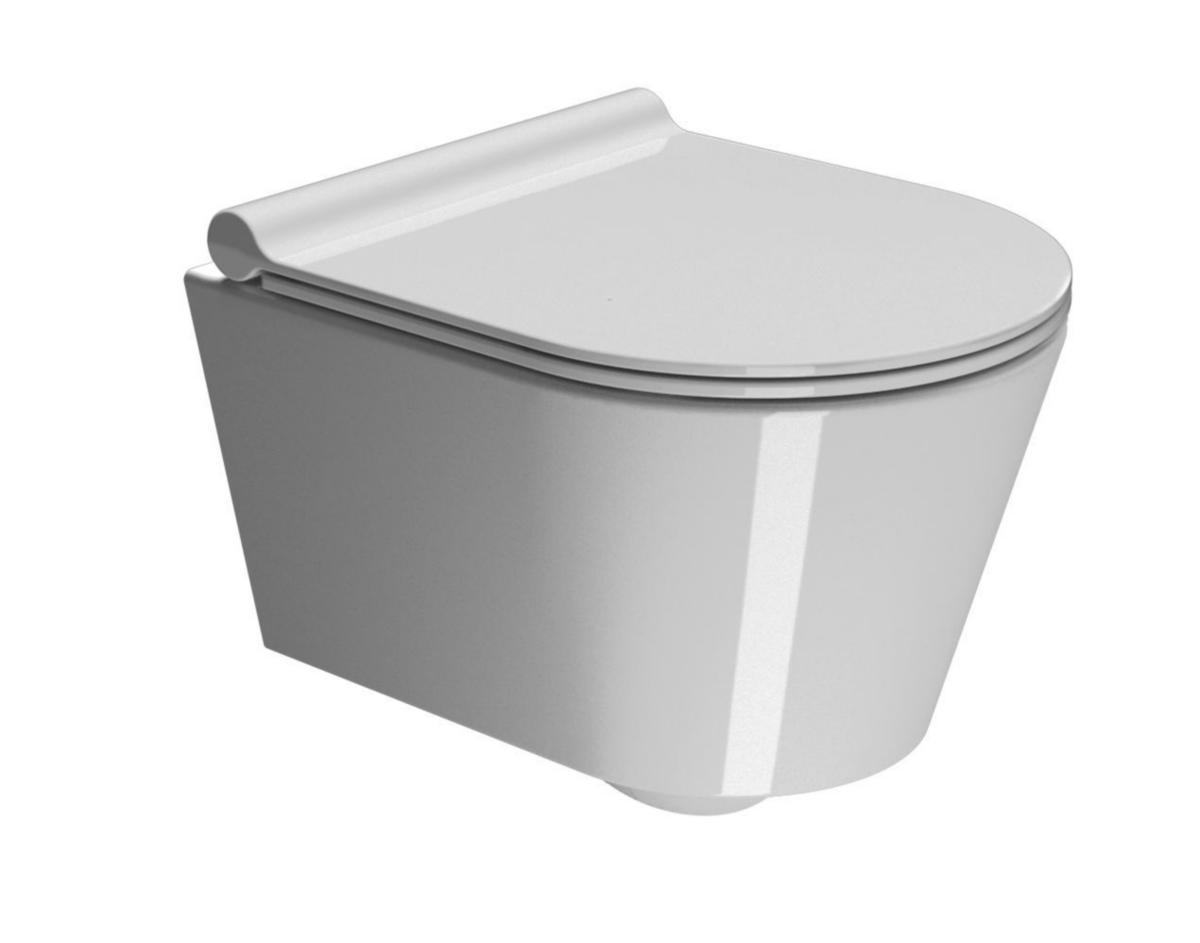 Veggskål Kube X, GSI - GSI Kube X veggskål swirlflush 460x350mm