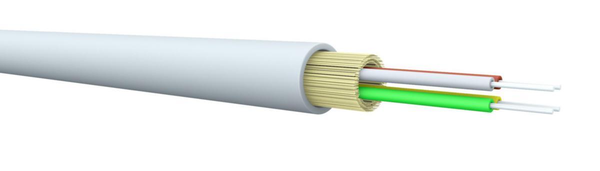 Fiberkabel Prysmian FTTH BBXS 4.5mm - G4-9/125 FTTH BBXS 4.5mm. hvit