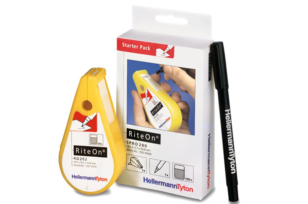Rite-On Startpakke HellermannTyton - Etikett lam RiteOn SPR0200