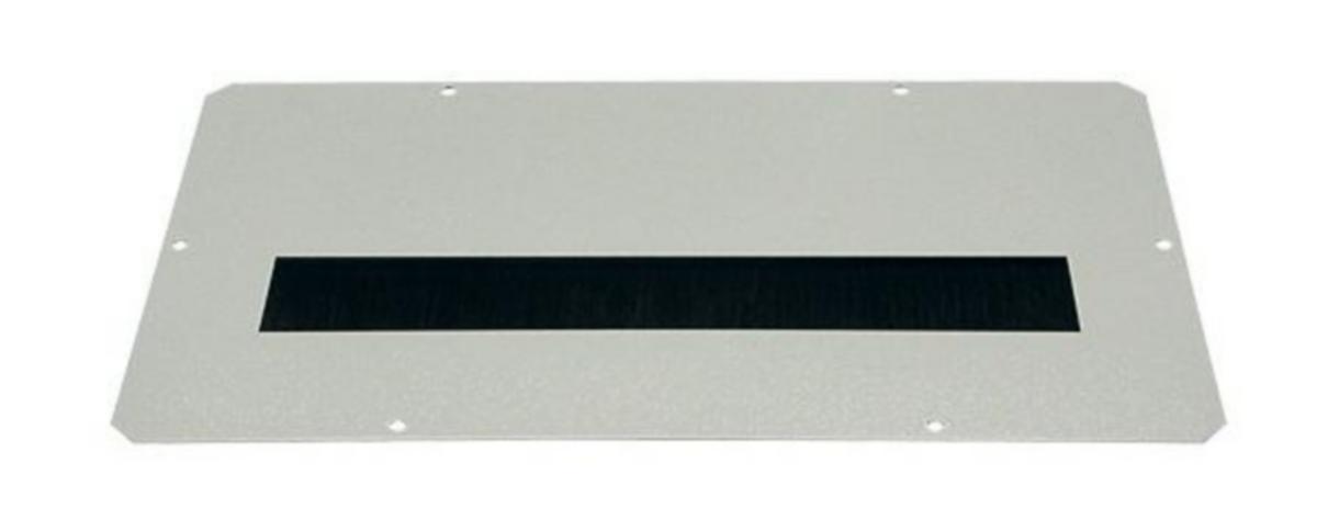 Blindplater Molex Knutsen for SZB m/børste - Blindpl.380x210mm grå m/børst