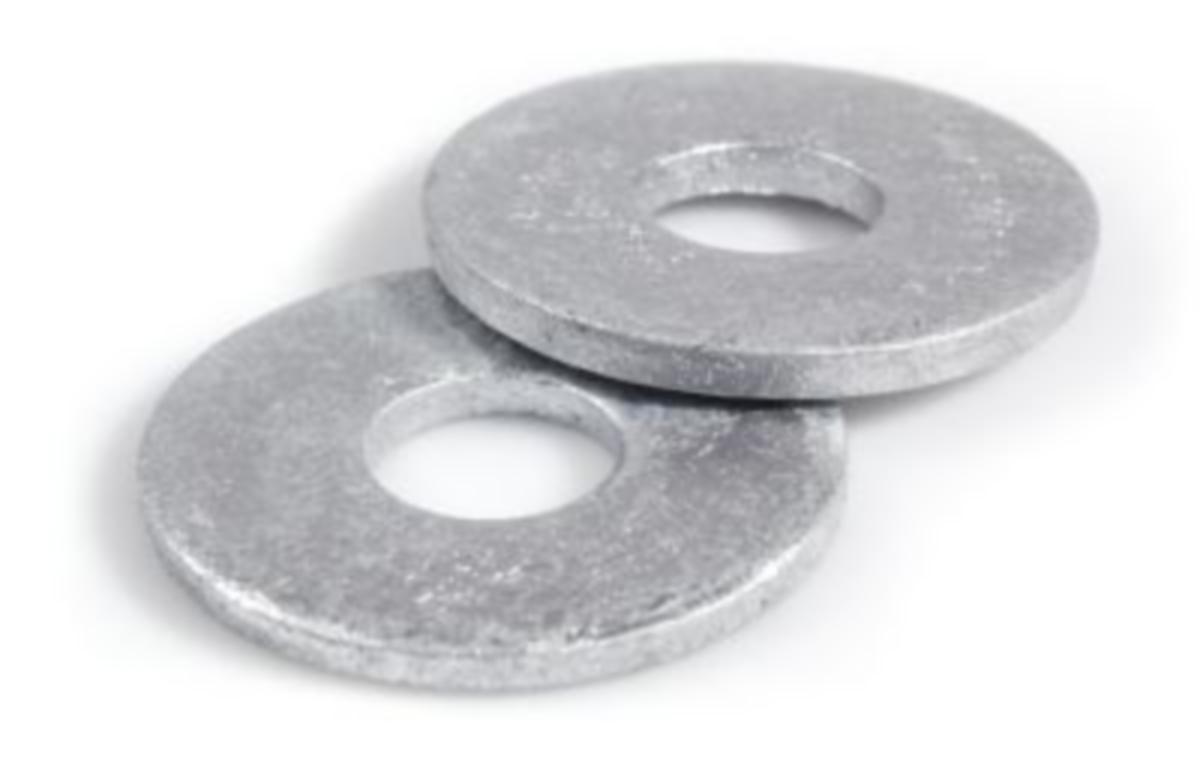 Skive Din 9021 Varmgalv M16 100pk - Skive M16 STOR VF D9021 17x50x3 varmforzinket 100pk