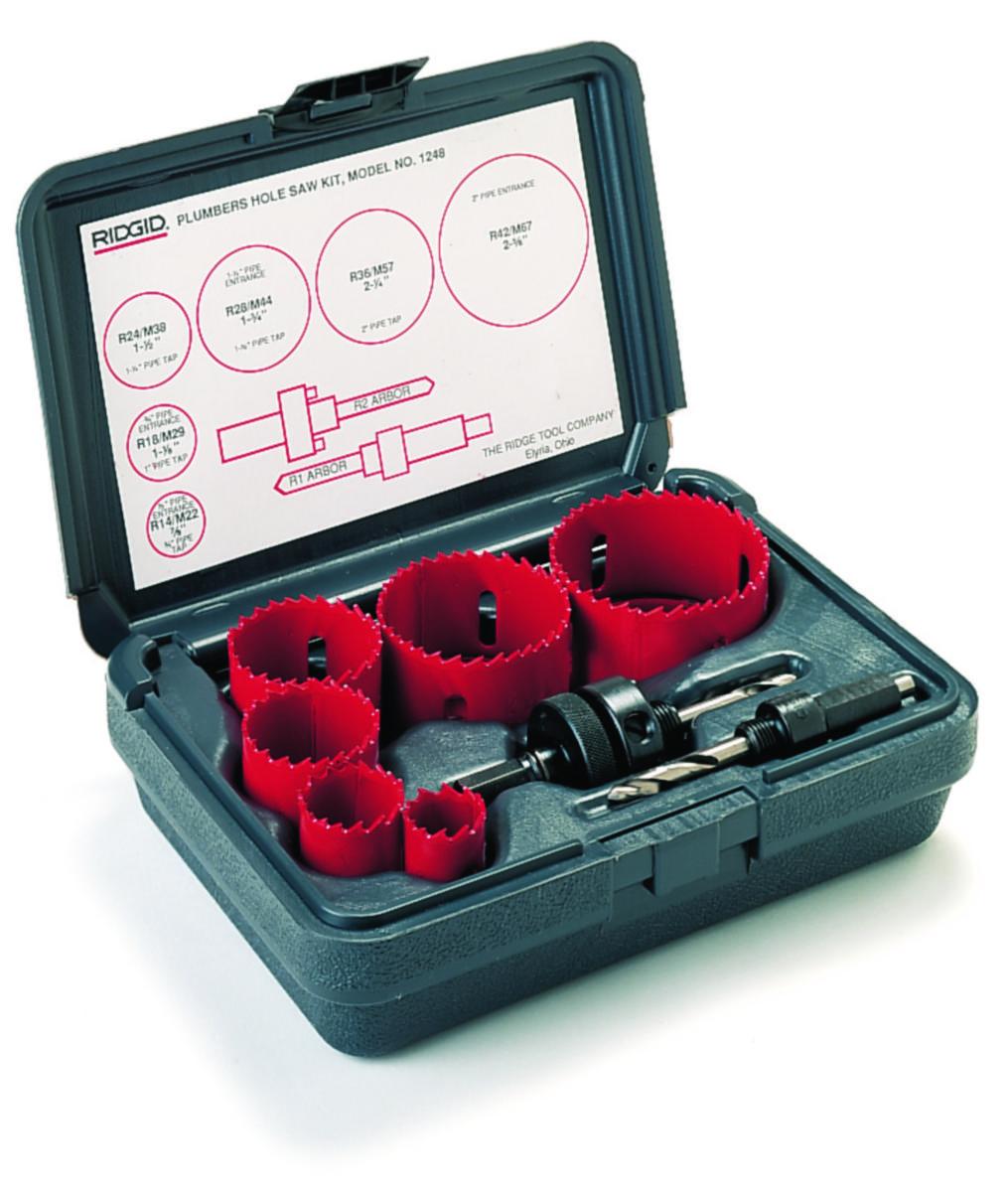 Hullsagsett Ridgid 1248/49/50 - Hullsagsett 1248 Ridgid rørleggersett