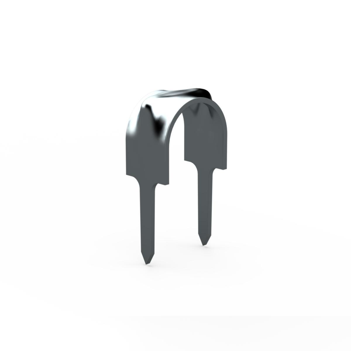 Klammer Letti m/to stifter for kabel og rør - Letti 16-2B 16mm stift Sg