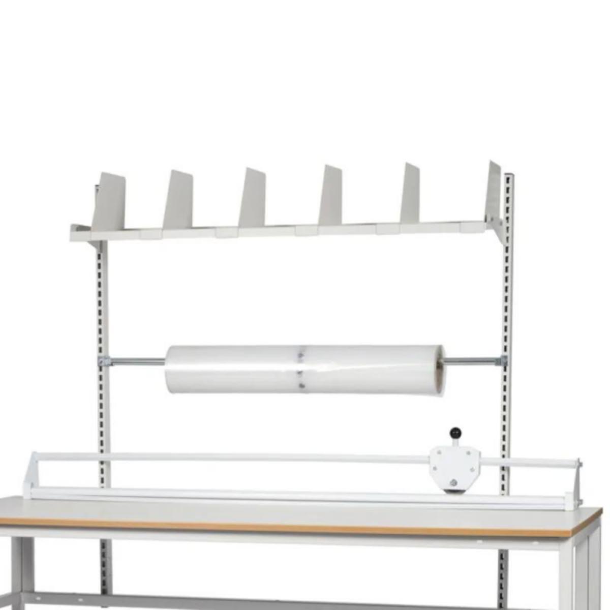 Pakkebord påbygg 1 hylle med skaft - Påbygg pakkebord 1500mm SM c/c 1350mm 1 hylle 1 skaft