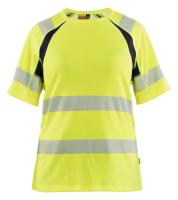T-skjorte dame Blåkläder 3503 HiVis kl.2 gul/svart str M