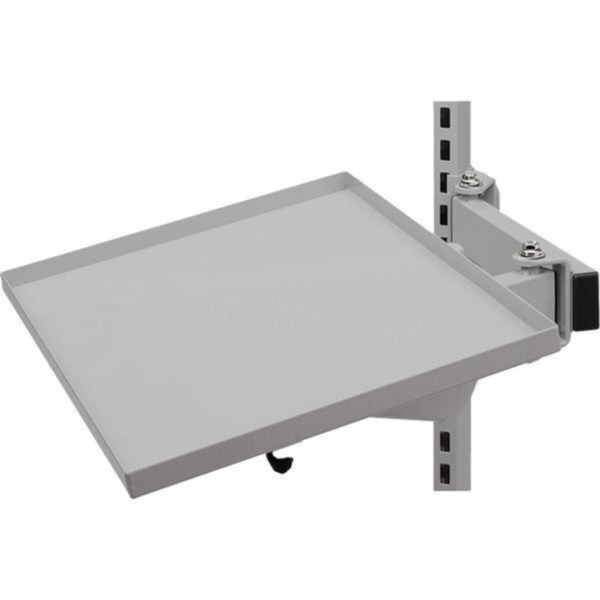 Hylle SM leddet arm regulerbar - Hylle leddet arm regulerbar SM 405x305mm lys grå