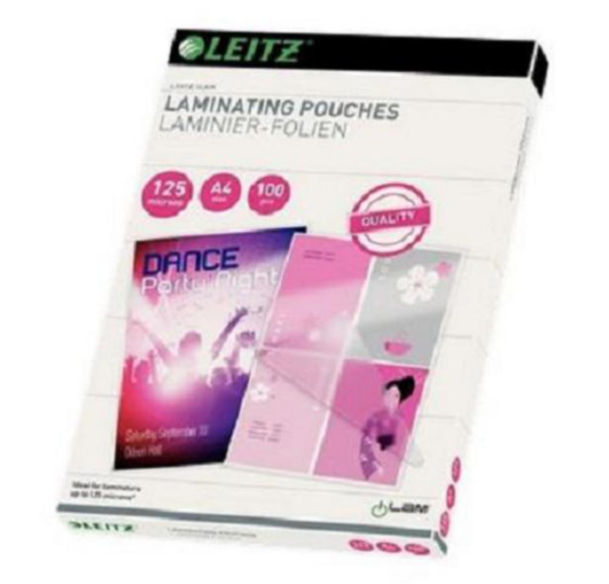 Lamineringslomme Leitz - Lamineringslomme A4 125my Leitz (100)