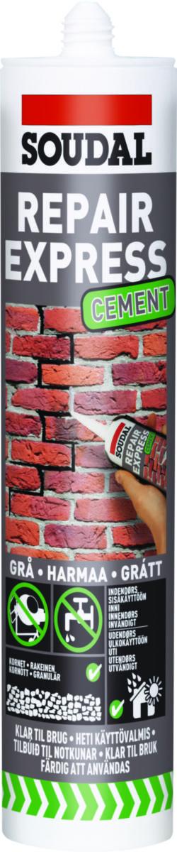 Filler Soudal Cement Repair Express - Filler Cement Repair Express Soudal 300ml sementgrå