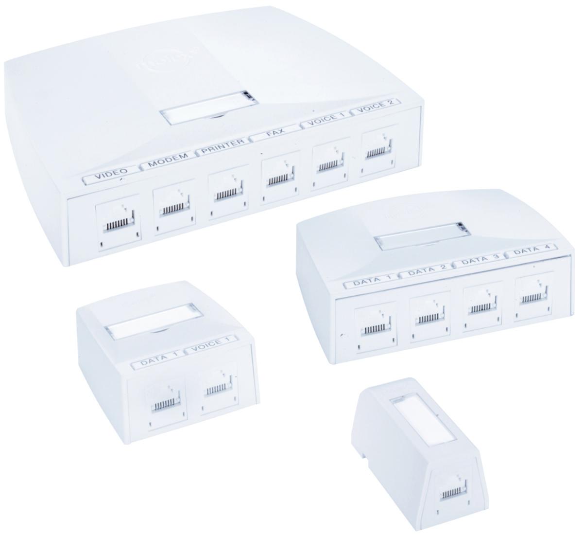 Tilbehør boligskap Molex - Veggboks for multimedia PP 4P SSY-00003-02