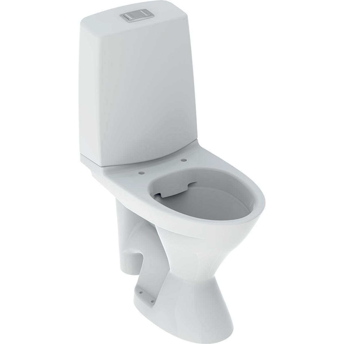 Klosett Glow 67 høy modell, Porsgrund - PB Glow 67 gulvklosett Rimfree høy m/skruehull 635x355x900
