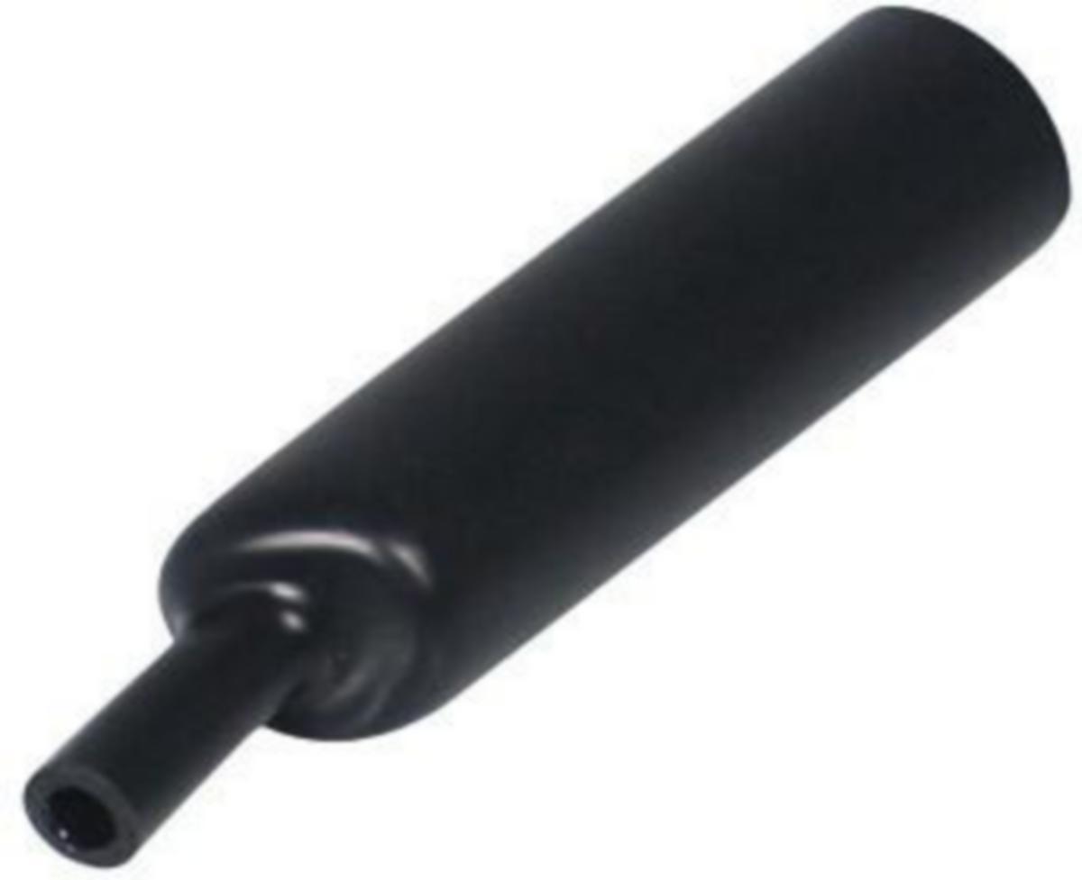 Krympeslange Melbye Tykkvegget, med lim, svart - Krympeslange 33/8-1000 mm 