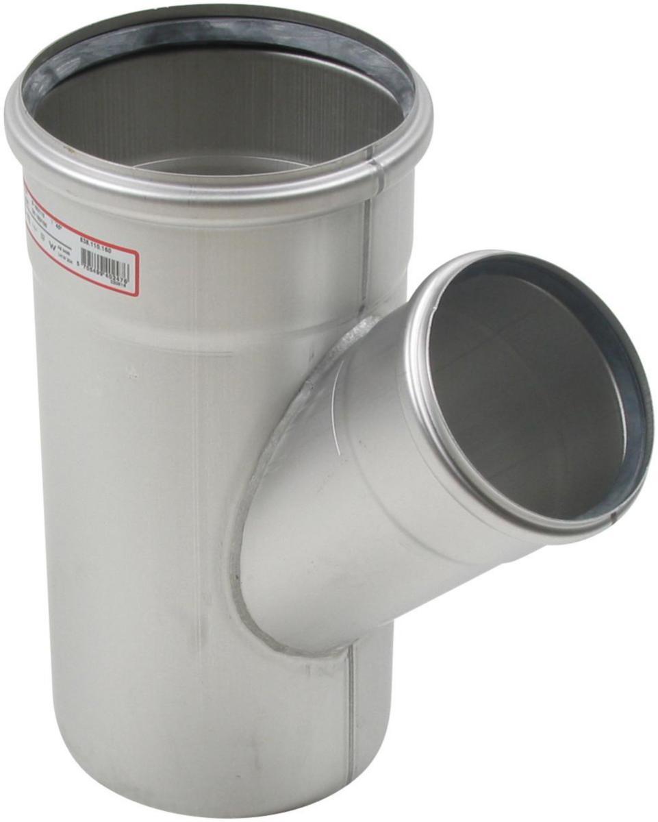 Grenrør 45° enkelt, AISI 316L, Europipe - 110x110 mm x 45° Europipe gren AISI 316L