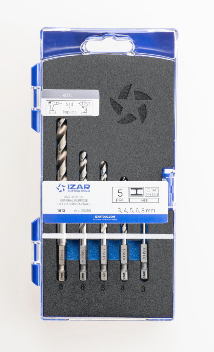 Borkassett 1613 HSS 3-8 mm Izar - Borkassett 1613 HSS Izar 3-8mm HEX 1/4"