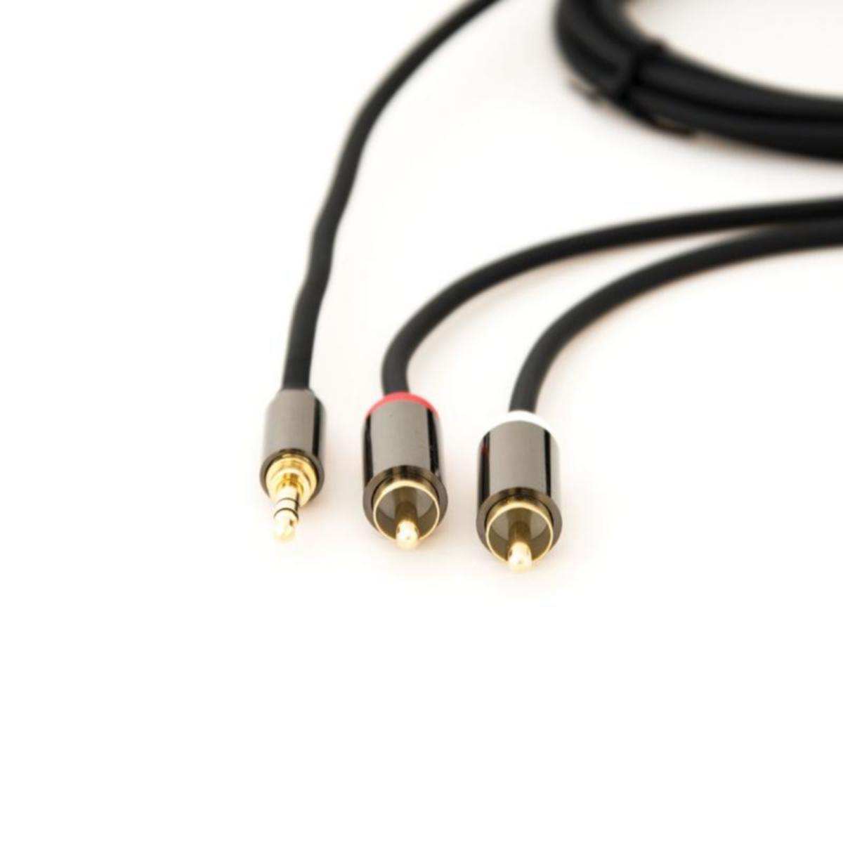 Stoltzen CBK Lydkabel - Stoltzen Lydkabel 3.5mm 2xRCA 3.5mm - 2xRCA Flex 5 m Myk