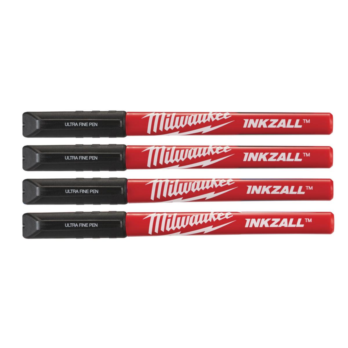 Merkepennsett Milwaukee Finspisset Svart - Merkepennsett Finspisset Milwaukee svart