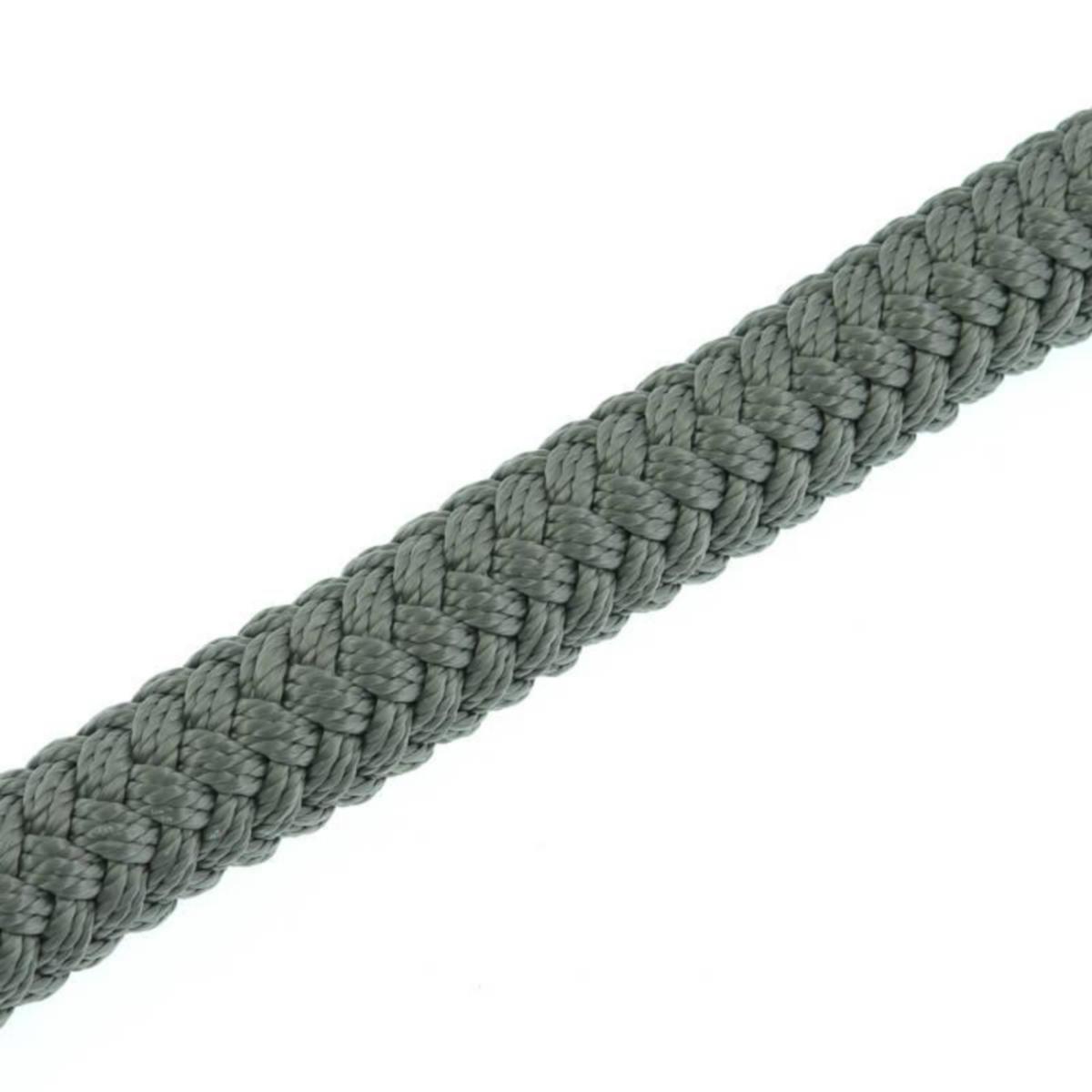 Tau rekkverk flettet Polyester - Tau rekkverk polyester flettet Polyprodukter 36mmx6m grå