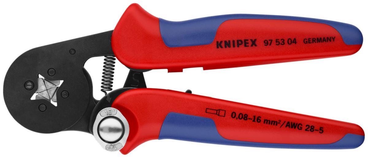Crimptang Knipex 9753 - Endehylsetang 9753 04 Knipex 180mm SB