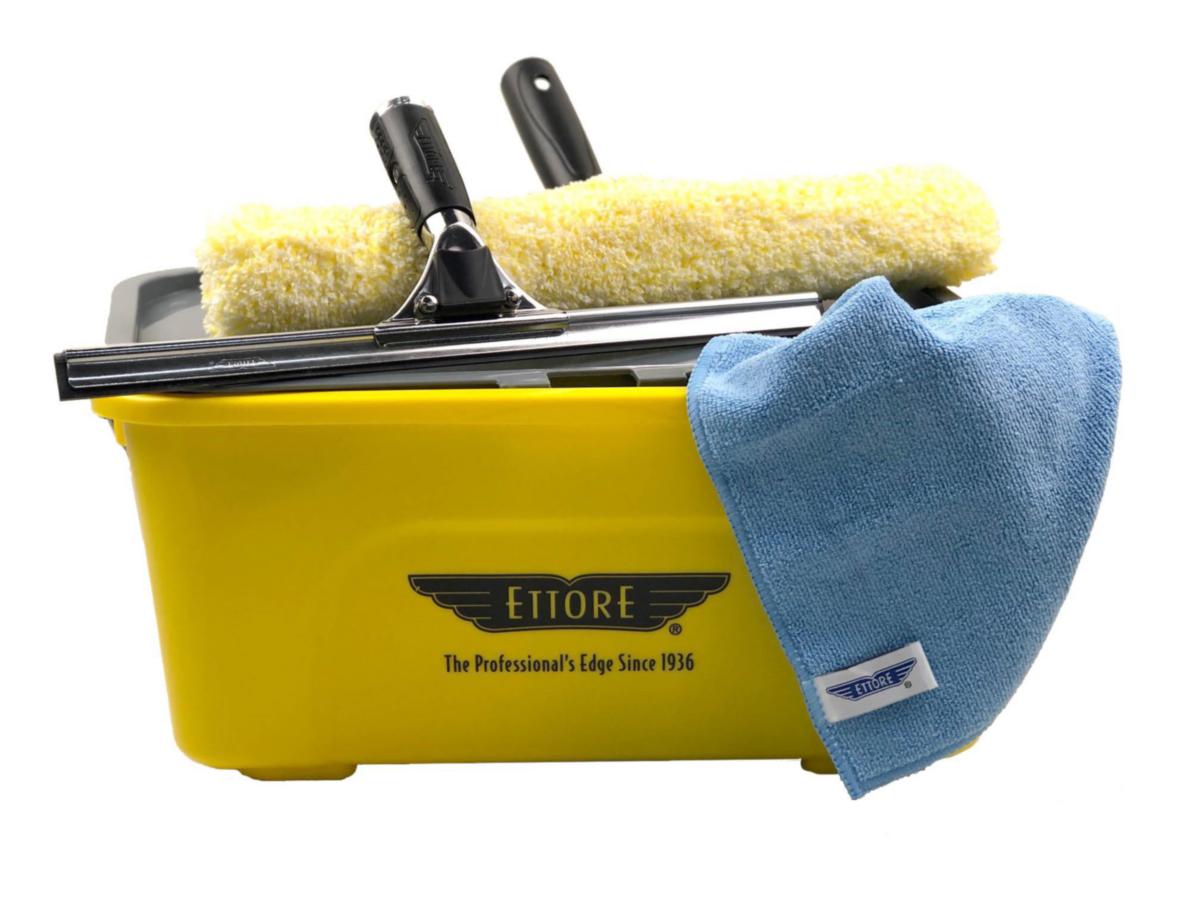 Vindusvaskesett Ettore m/ bøtte - Vindusvaskesett m/ bøtte Komplett