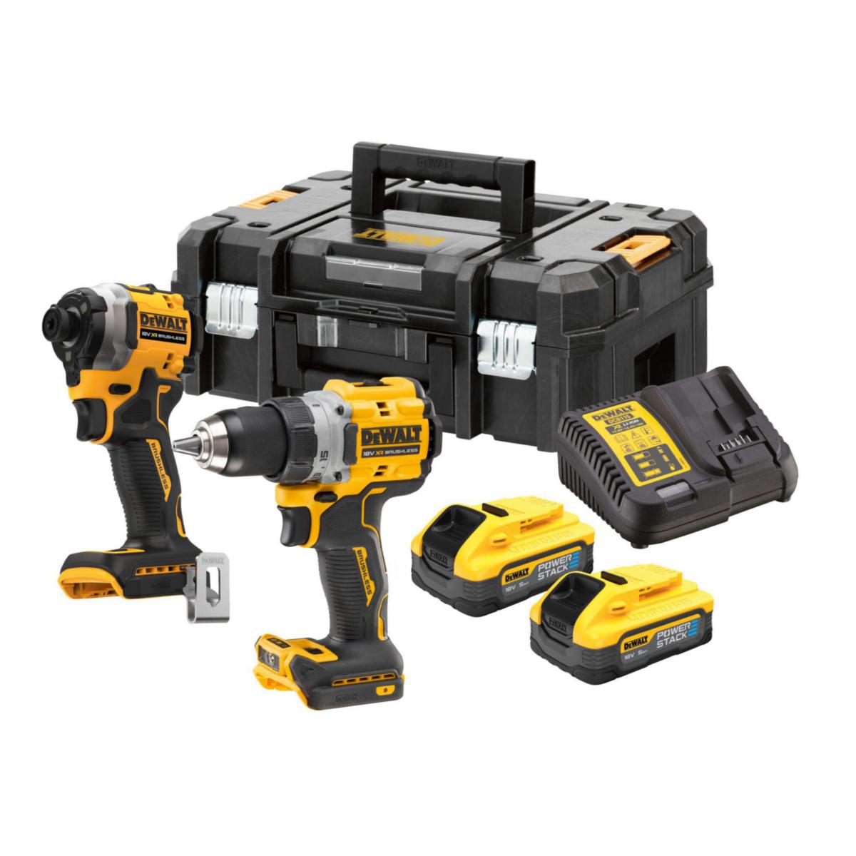 Kombisett DEWALT DCK2051H2T - Kombokit DCK2051H2T DeWalt 18V 5Ah PS TSTAK