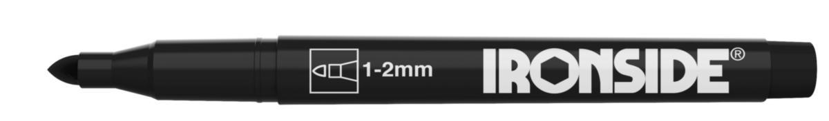 Merkepenn Ironside Rund Spiss - Merkepenn rund spiss Ironside svart 102658