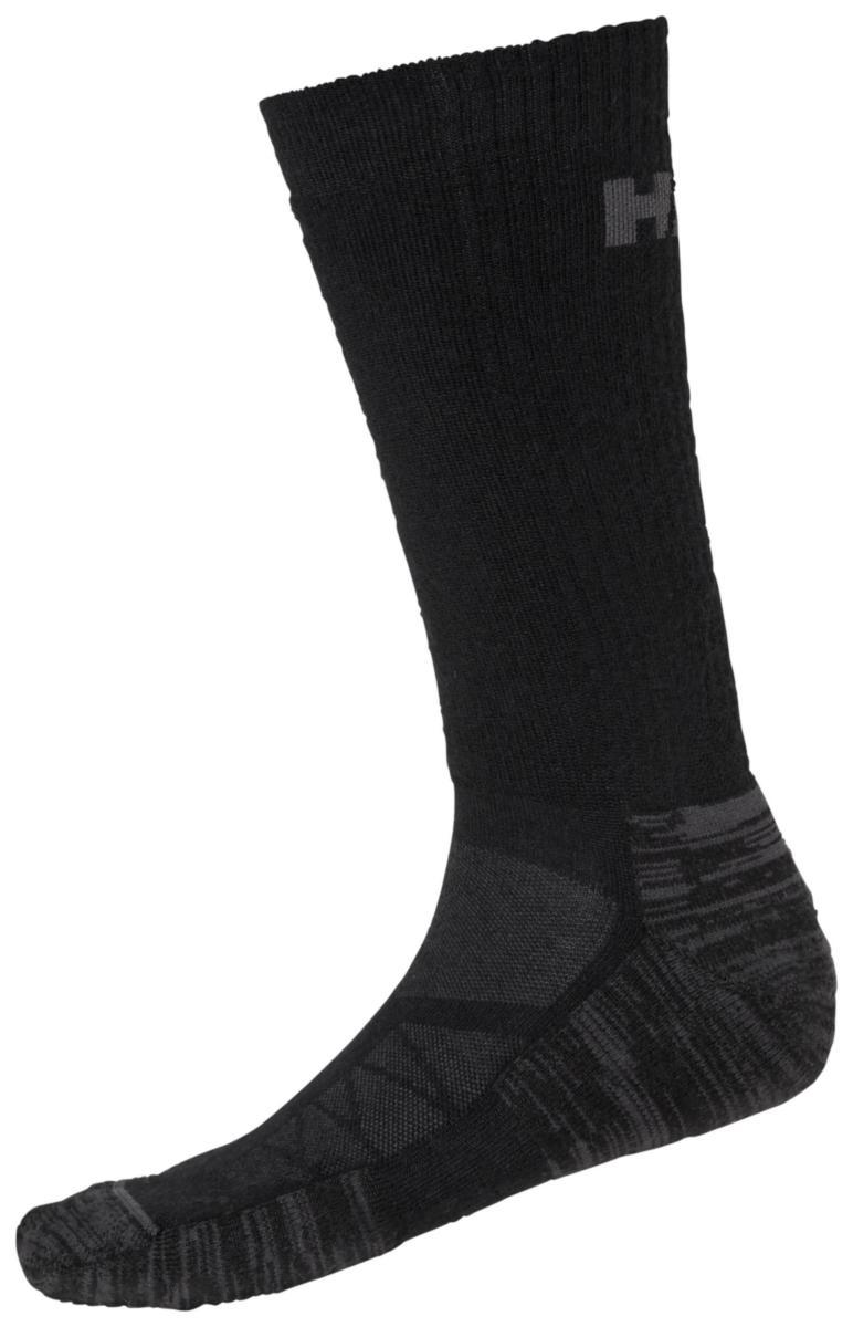 Sokk HH Oxford 79545 - Sokk vinter HH Oxford svart/mørk grå str 39-42